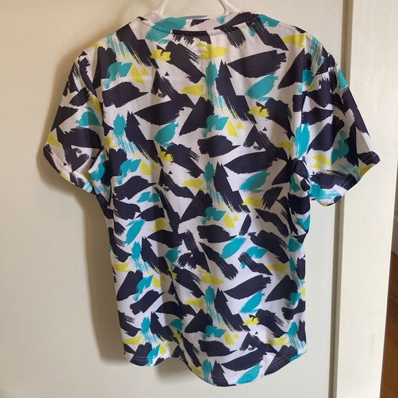 Asics Men's Match Graphic Short Sleeve - Multi/White - Picture 5 of 6